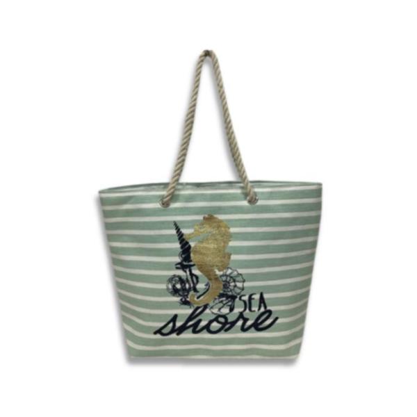 Bolso Playero Caballito De Mar Verde Hf19269-5