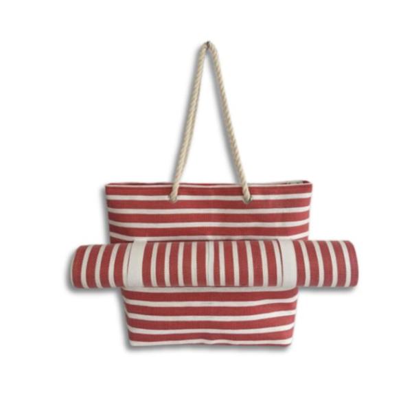 Bolso Playero Con Manta Rojo Hf19267-6