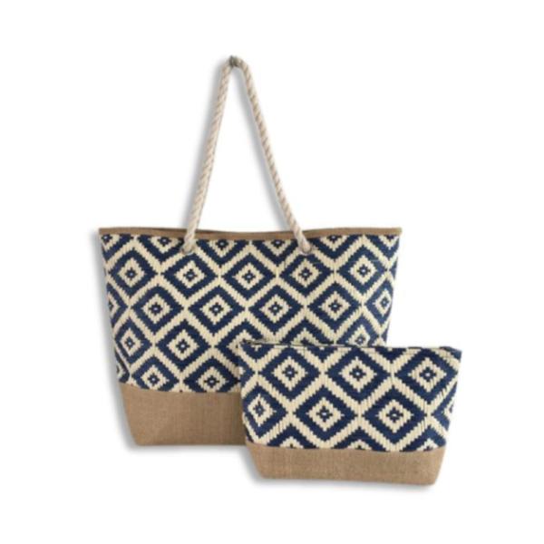 Bolso Playero Con Neceser Hf19028-3
