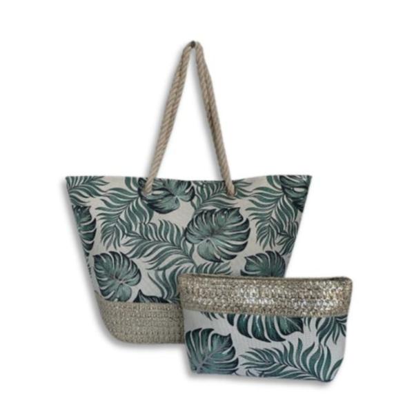 Bolso Playero Con Neceser Hf19039-1