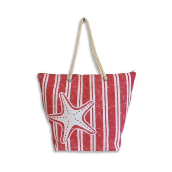 Bolso Playero Estrella Rojo Hf19235-8