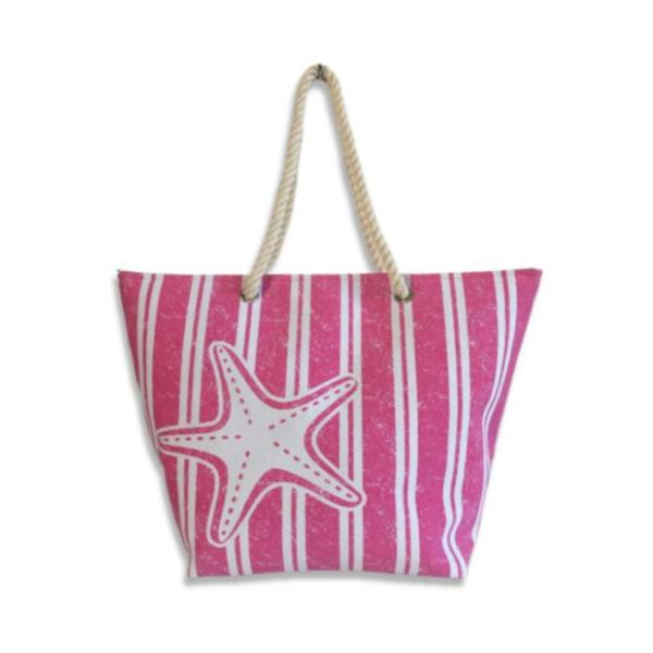 Bolso Playero Estrella Rosado Hf19235-7