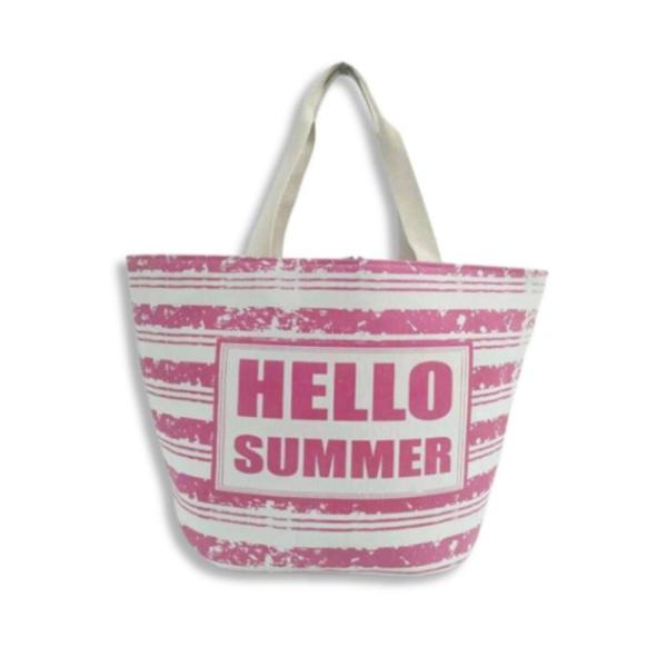 Bolso Playero Hello Summer Rosado Hf19236-3
