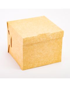 Caja Kraft Queque 19x19x15cm