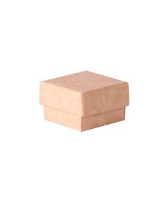 Caja Regalo Kraft Para Joyería 4x4x2cm