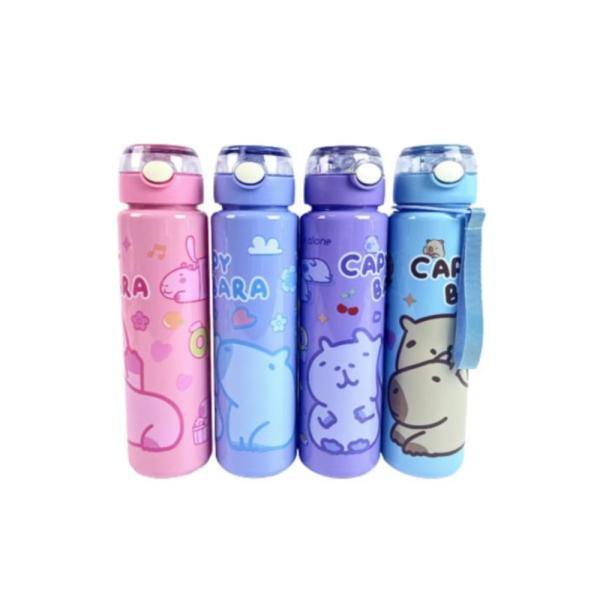 Botella Infantil 750Ml Modelo Th09955 Con Diseño Capibara Celeste
