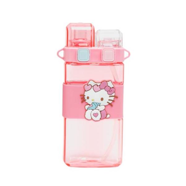 Botella Infantil Doble  520Ml Modelo 3077A Con Diseño Hello Kitty