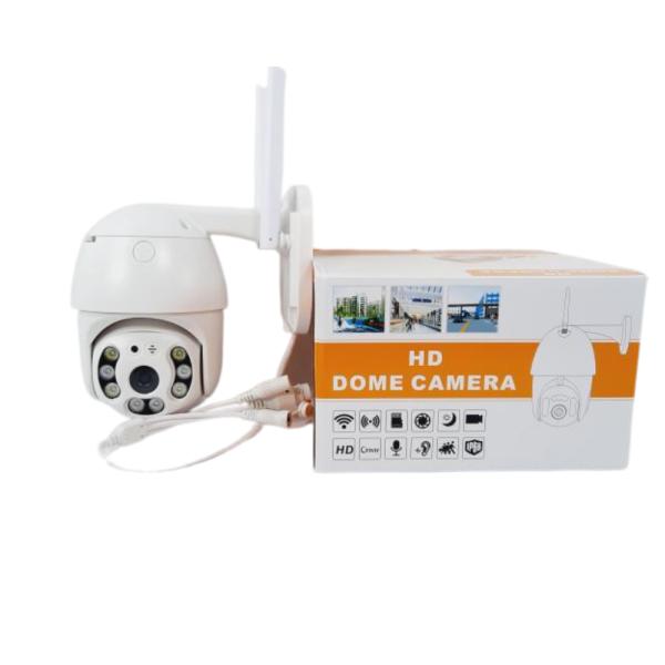 Camaras De Vigilancia 360 Exterior Wifi 2 Antenas Con Ir Color Blanco
