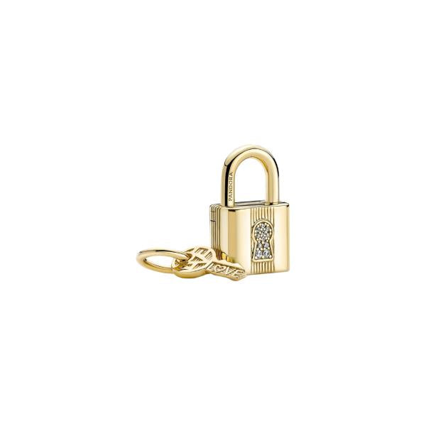 Charm  Candado Y Llave De Pandora