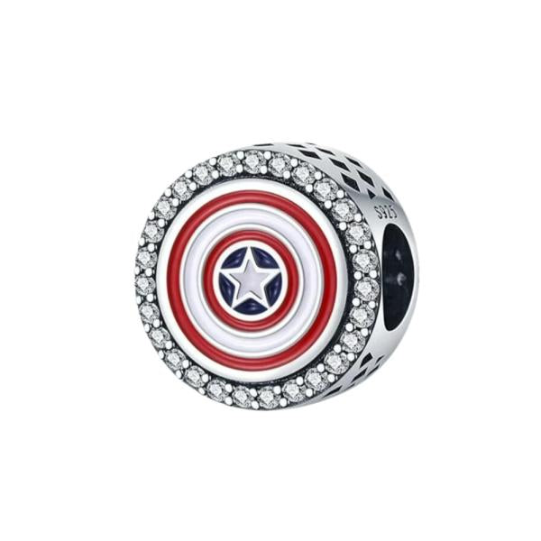 Charm  Super Heroes Pandora Escudo Capitan America
