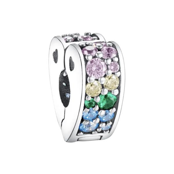Charm Clip Arco De Amor Cristal  Pandora Ch03 Multicolor