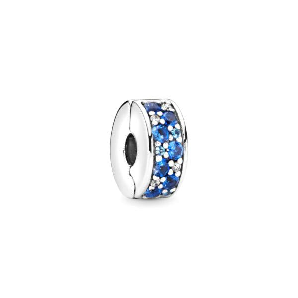 Charm Clip Circonias   Pandora Ch03 Azules/Blancas