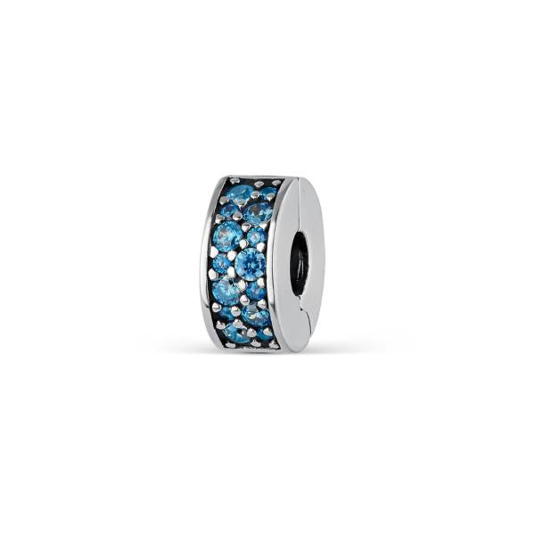 Charm Clip Circonias   Pandora Ch03 Celeste