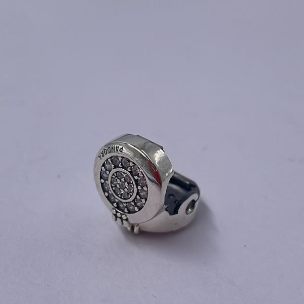 Charm Clip De Cierre Corazon Corona Pandora Circonias Ch01