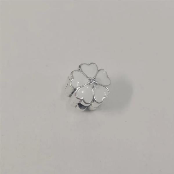 Charm Clip Flor Pandora Ch02 Blanco