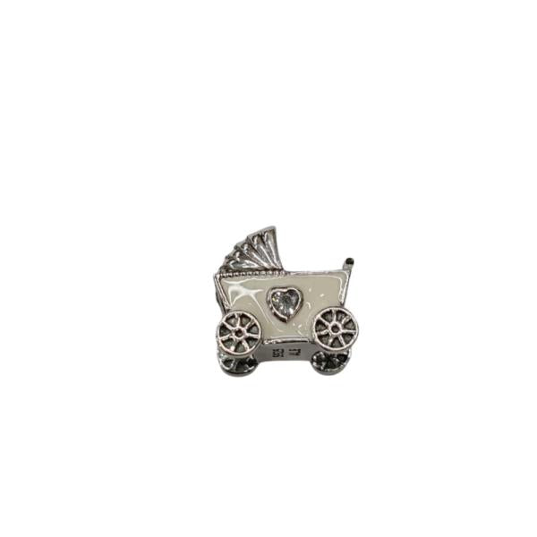 Charm Cochecito De Bebe Blanco Pandora Ch07