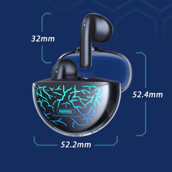 AUDIFONOS MANOS LIBRES BLUETOOTH TWS-3 SERIE METAL TRUE REMAX NEGRO