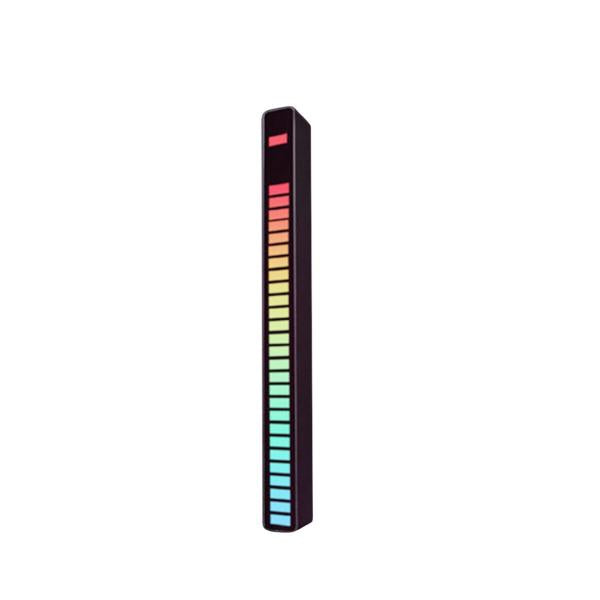 Lampara Luz Led Rgb Ritmica Color Negro