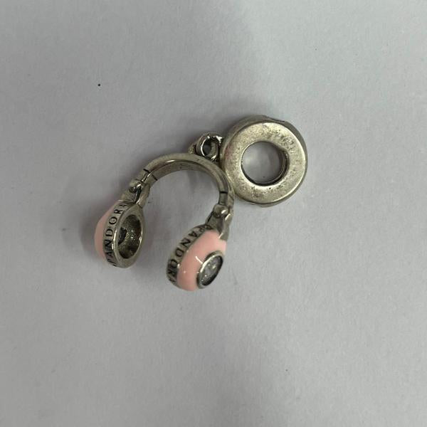 Charm Colgante Audifonos Rosados  Pandora Ch01