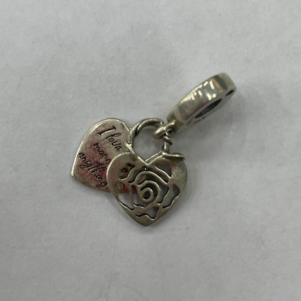 Charm Colgante Doble Candado Corazon Rosa Pandora Ch05