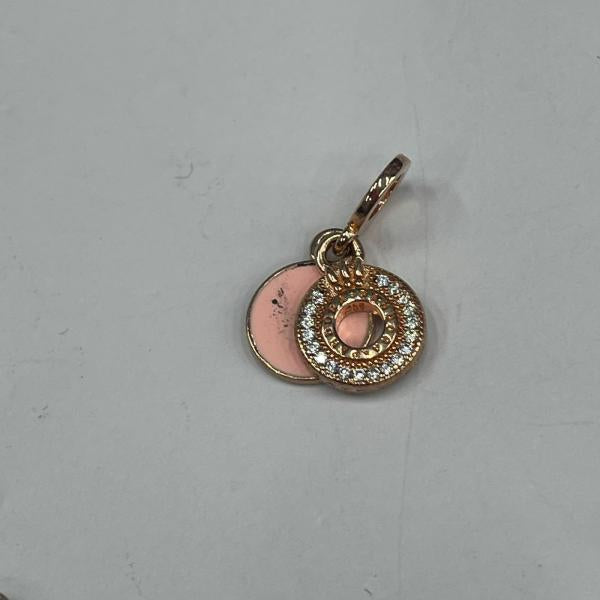 Charm Colgante Doble Corona Pave Oro Rosa Pandora Ch01