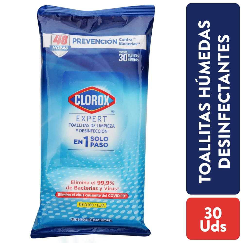 Toallitas Desinfectantes Clorox Paquete -30uds