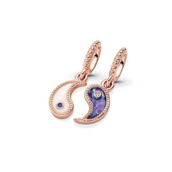 Charm Colgante Doble Ying Azul Yang Blanco Pandora Ch01