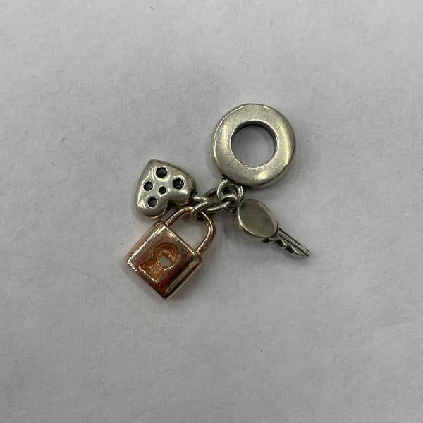 Charm Colgante Triple Llave Candado Corazon Pandora Ch05
