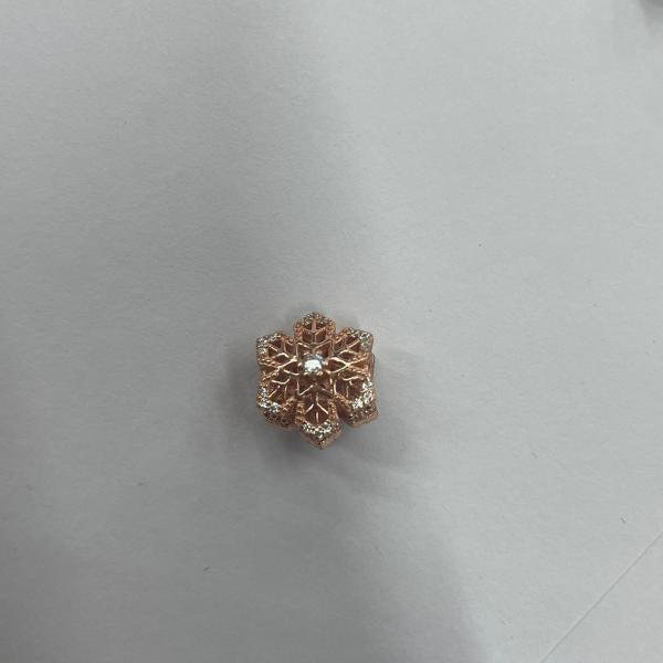 Charm Copo De Nieve Oro Rosa Pandora Ch02