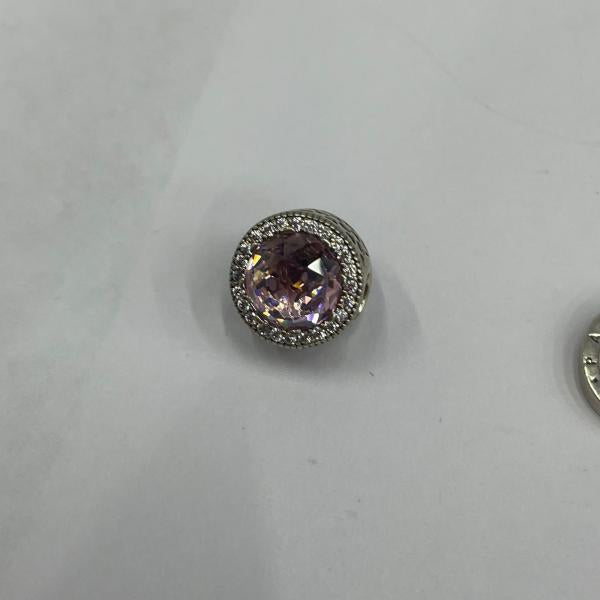Charm Corazones Radiantes Cristal Pandora Ch04 Rosado