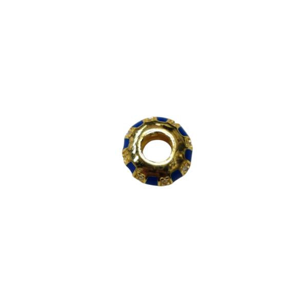Charm Divisor Dorado Con Franjas Azules Pandora Ch07