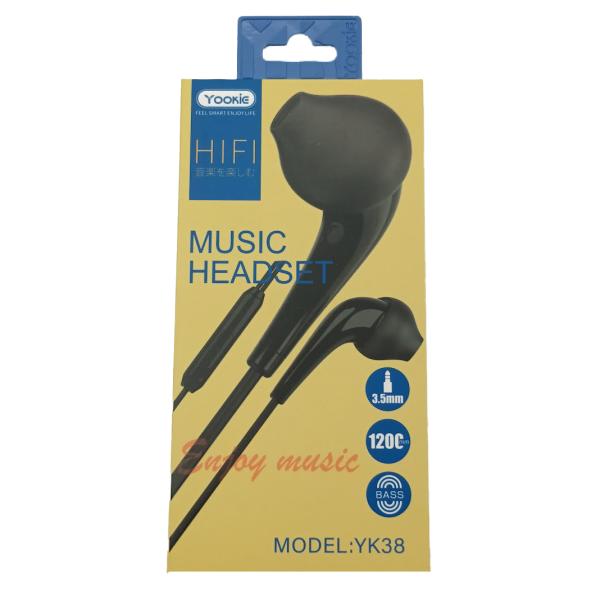 Audifonos Manos Libres Yookie YK38 Negro