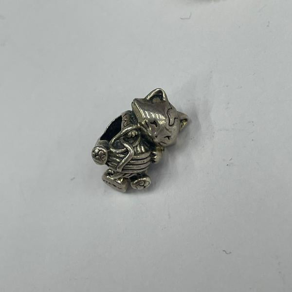 Charm Gato Y Ovillo De Lana Pandora Ch01