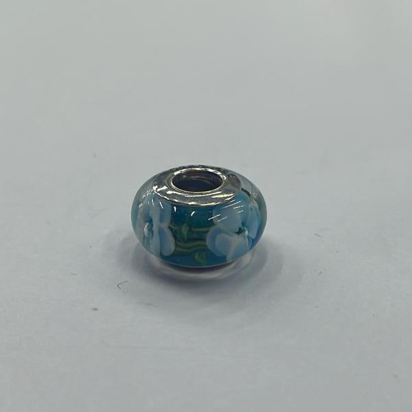 Charm Murano Glass  Flores De Jardin Celeste Pandora  Ch01
