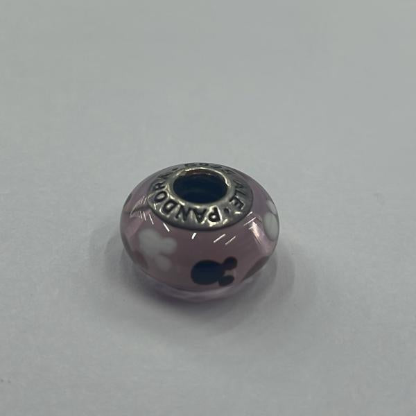 Charm Murano Glass Mickey Rosa Pandora  Ch01