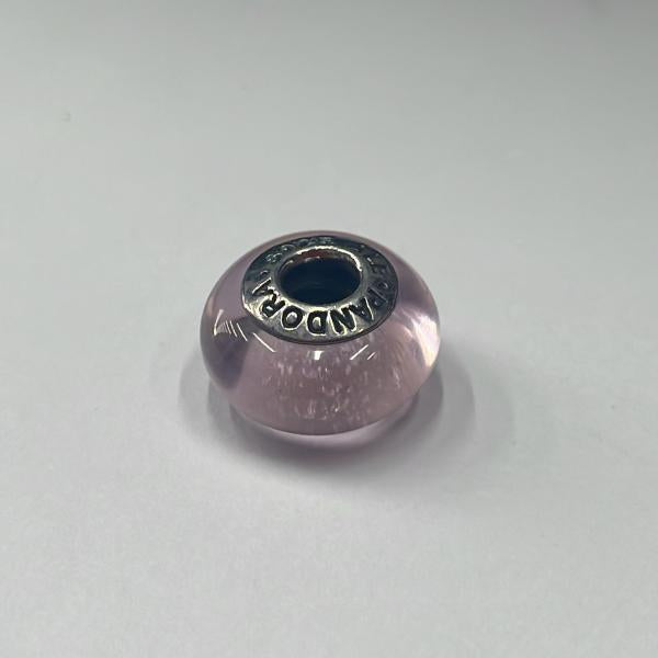 Charm Murano Glass Rosa Claro Shimmer Pandora  Ch01