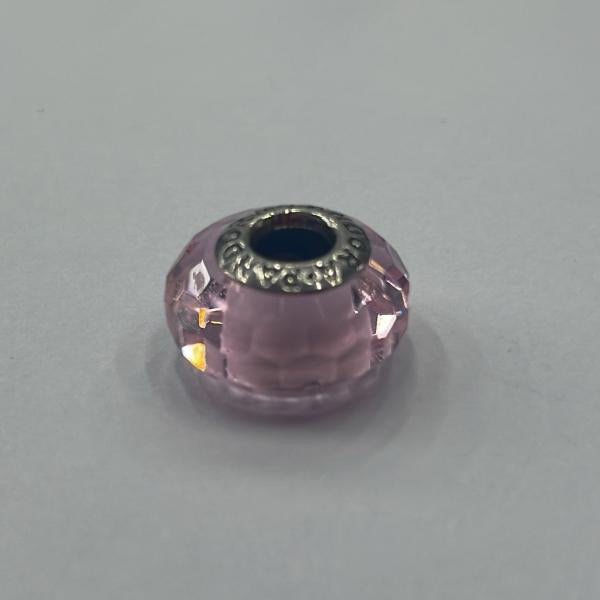Charm Murano Glass Rosa Facetado Pandora Ch01