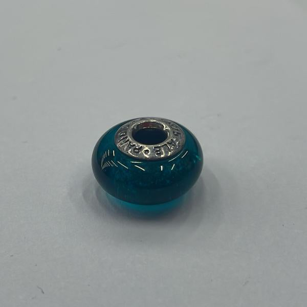 Charm Murano Glass Turquesa Shimmer Pandora  Ch01