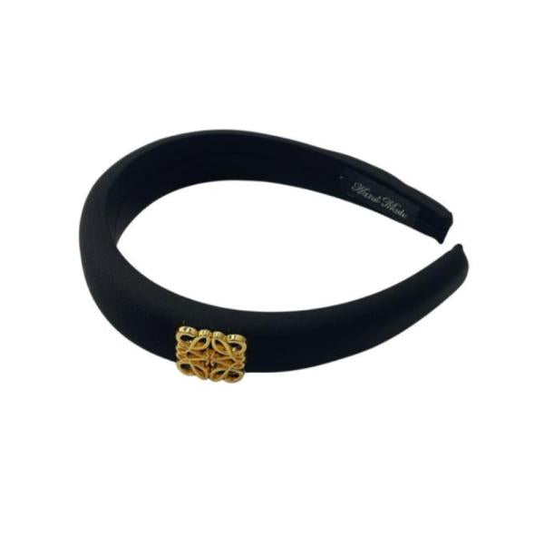 Diadema Diseño Liso Color Negro Marca Loewe
