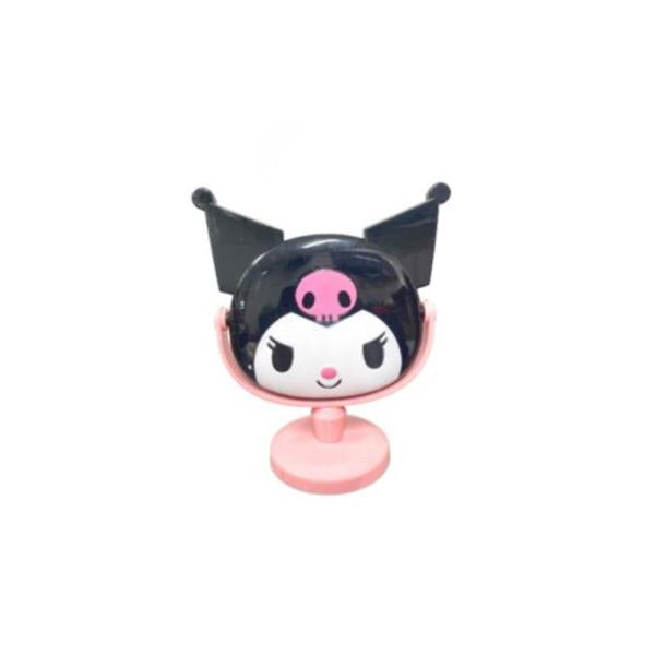 Espejo Diseño Kuromi 0076 Negro/Rosado