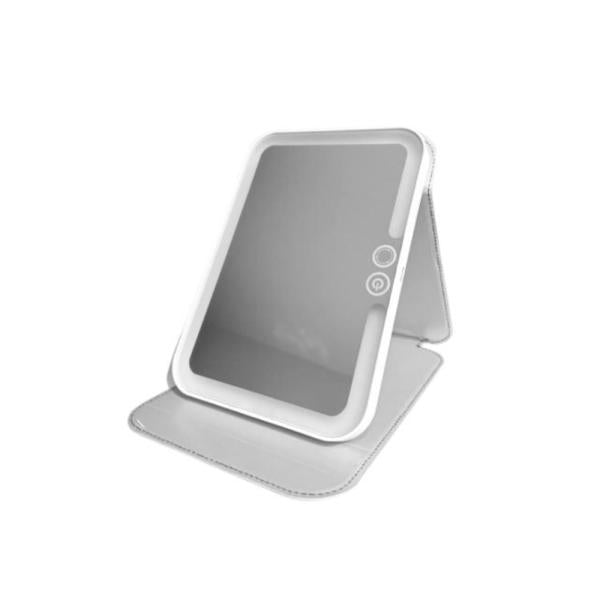 Espejo Plegable Con Luz Led Blanco
