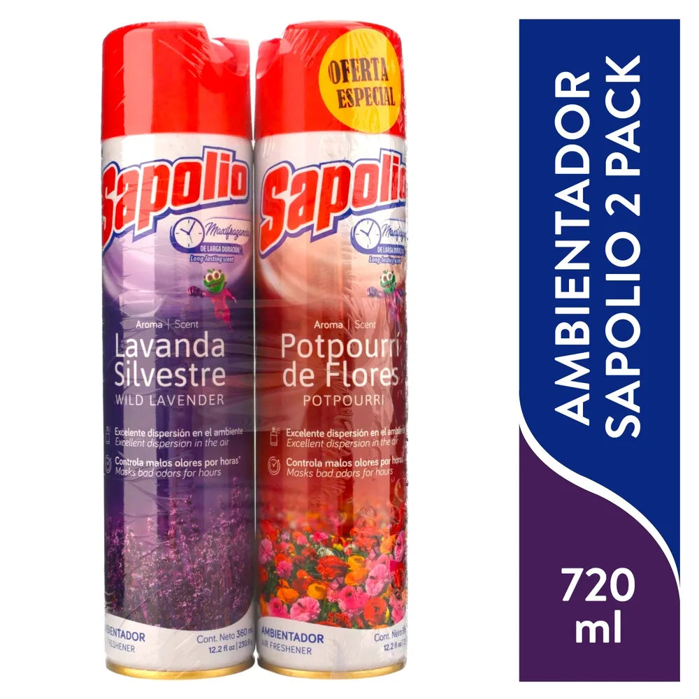 2pack Sapolio Lavanda Y Popurri 720ml
