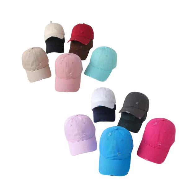 Gorra Estilo Roto Variedad De Colores Lila