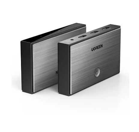 CONMUTADOR 2 HDMI TIPO B A 1 HDMI TIPO B CM186 50707 UGREEN GRIS