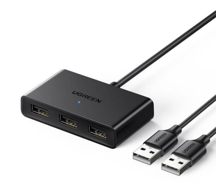 HUB USB TIPO A 2.0 CON SWITCH CM409 10935 UGREEN NEGRO