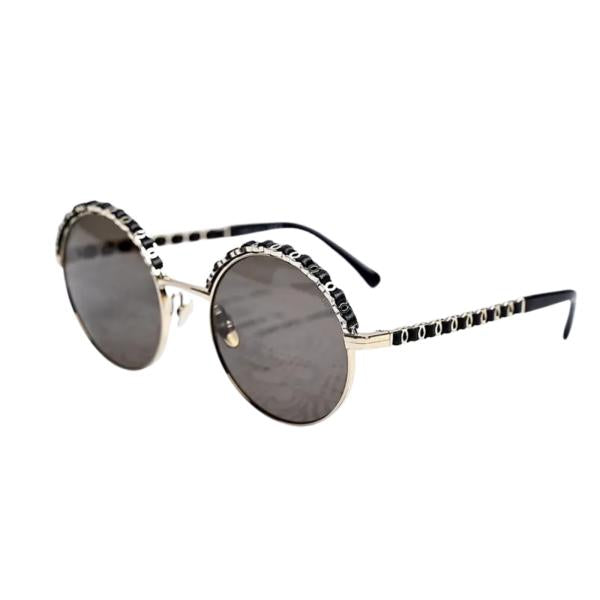Lentes De Sol Chanel  R.E Negro/Plateado