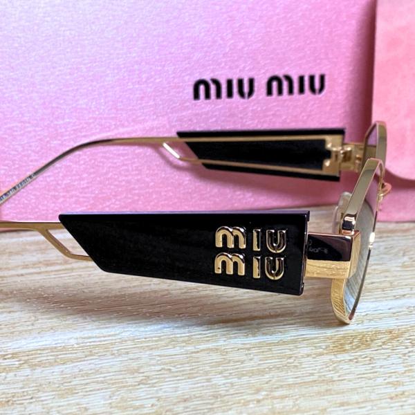 Lentes De Sol Miu Miu 5 Negro/Dorado