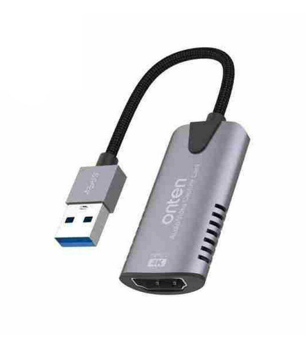 TARJETA DE CAPTURA USB TIPO A A HDMI HEMBRA OTN-US323 ONTEN PLATEADO