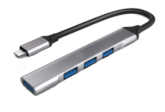 Hub Usb Tipo C Otn-9701 Onten Plateado