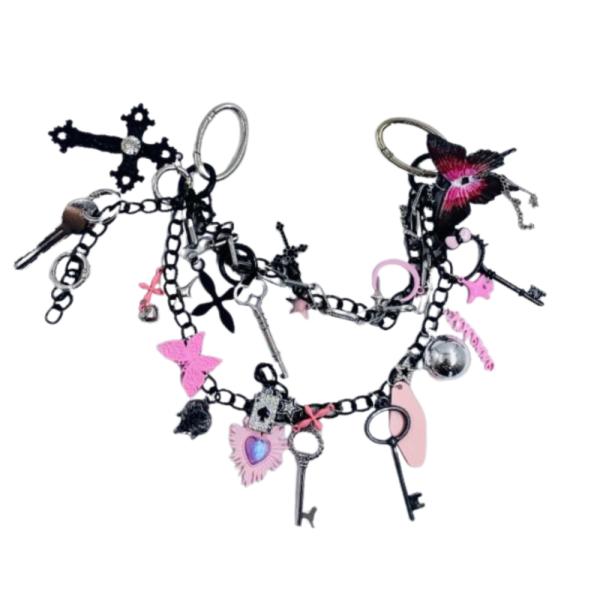 Llavero Chunky Con Charm Cartas De As